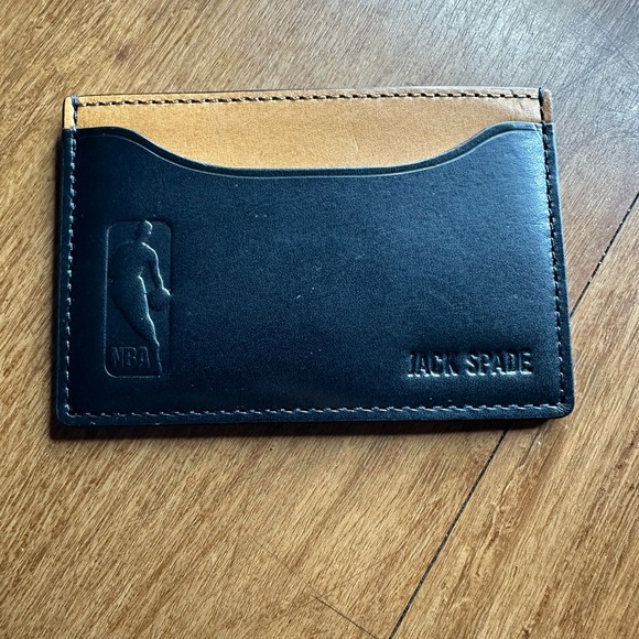 Jack Spade Black and Tan Card Holder - Picture 2 of 3
